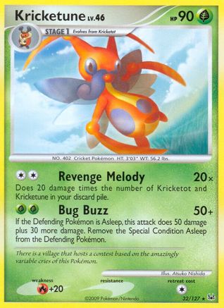 Kricketune - Reverse Holofoil Platinum - Rare