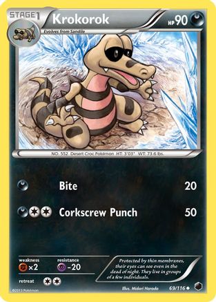 Krokorok - Reverse Holofoil Plasma Freeze - Uncommon