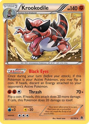 Krookodile - Reverse Holofoil Emerging Powers - Rare