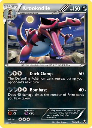 Krookodile - Reverse Holofoil Dark Explorers - Holo Rare