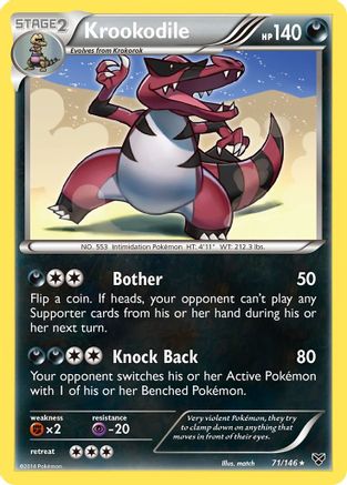 Krookodile XY Base Set - Rare