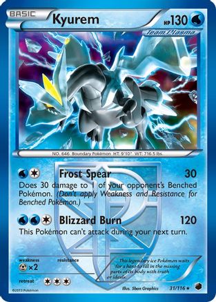 Kyurem (Team Plasma) - Reverse Holofoil Plasma Freeze - Holo Rare