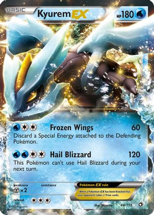 Kyurem EX 044/113 - Holofoil Legendary Treasures - Ultra Rare