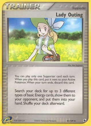 Lady Outing - Reverse Holofoil Ruby and Sapphire - Uncommon