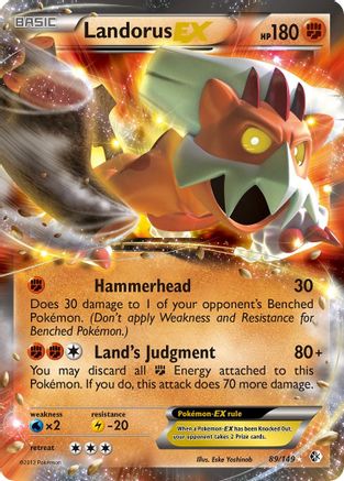 Landorus EX - Holofoil Boundaries Crossed - Ultra Rare