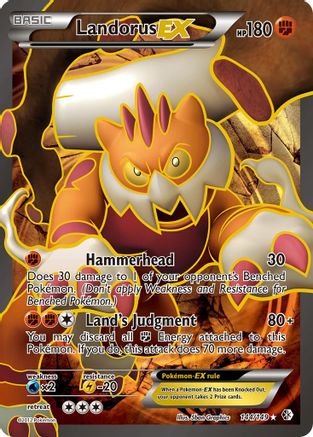 Landorus EX (144 Full Art) - Holofoil Boundaries Crossed - Ultra Rare