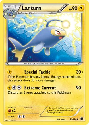Lanturn - Reverse Holofoil Plasma Freeze - Uncommon