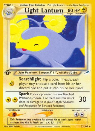 Light Lanturn/105 - 1st Edition Neo Destiny - Rare