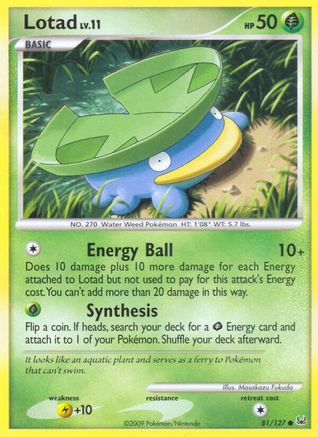 Lotad 081 - Reverse Holofoil Platinum - Common