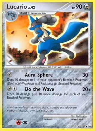 Lucario - Reverse Holofoil Platinum - Uncommon