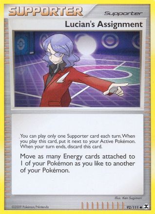 Lucian's Assignment - Reverse Holofoil Rising Rivals - Uncommon