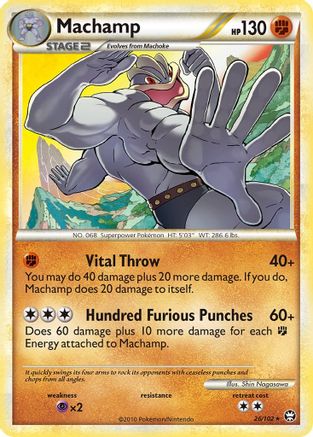 Machamp - Reverse Holofoil Triumphant - Rare