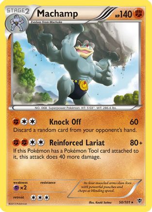 Machamp (50) - Reverse Holofoil Plasma Blast - Rare