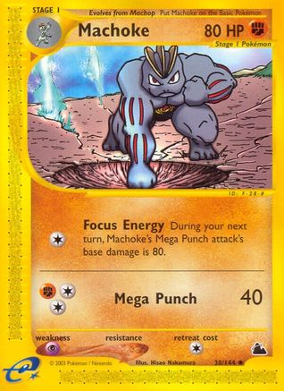 Machoke - Reverse Holofoil Skyridge - Uncommon