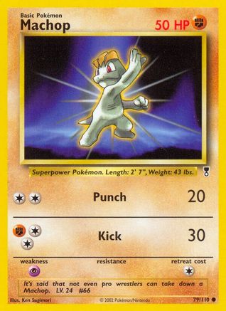 Machop/110 - Reverse Holofoil Legendary Collection - Common