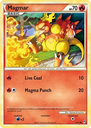Magmar 062 - Reverse Holofoil Call of Legends - Common