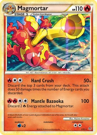Magmortar 002/95 - Reverse Holofoil Unleashed - Holo Rare