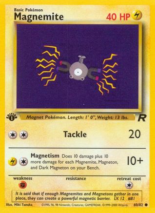 Magnemite 060 - 1st Edition Team Rocket - Common