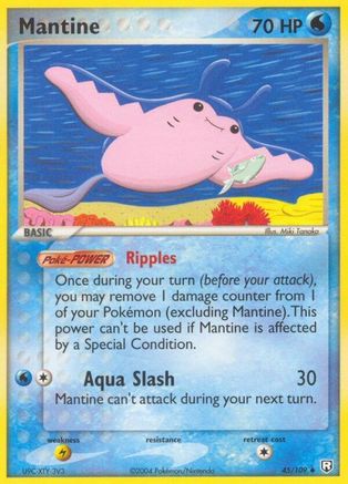 Mantine 045 - Reverse Holofoil Team Rocket Returns - Uncommon