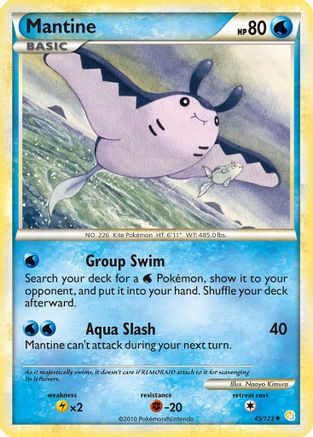 Mantine 045 HeartGold SoulSilver - Uncommon