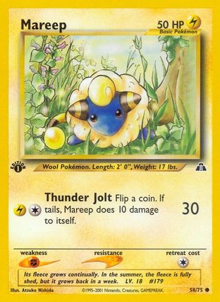 Mareep 058 - 1st Edition Neo Discovery - Common