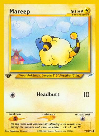 Mareep 075 - 1st Edition Neo Destiny - Common
