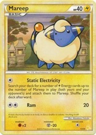 Mareep (#20) HGSS Trainer Kit Gyarados & Raichu - Common