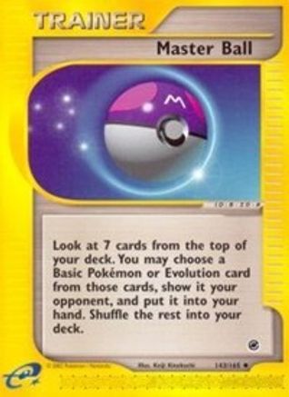 Master Ball/165 - Reverse Holofoil Expedition - Uncommon