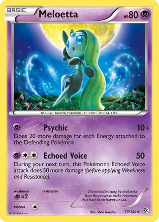Meloetta - Holofoil Boundaries Crossed - Holo Rare
