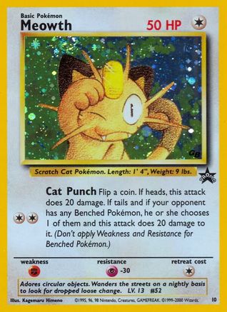 Meowth 010 - Holofoil WoTC Promo - Promo