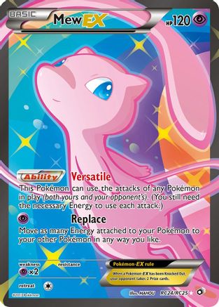 Mew EX (Full Art) RC24 - Holofoil Legendary Treasures Radiant Collection - Ultra Rare