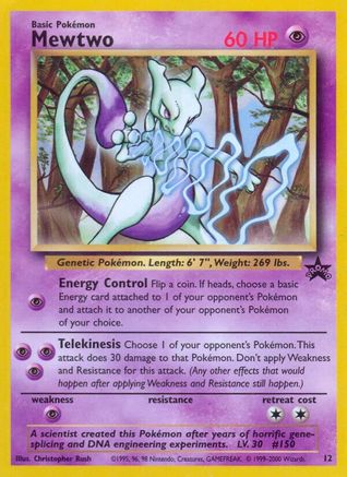 Mewtwo (12) (12) 012 WoTC Promo - Promo