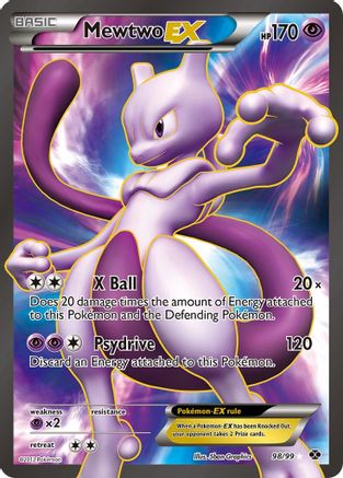 Mewtwo EX (98 Full Art) - Holofoil Next Destinies - Ultra Rare