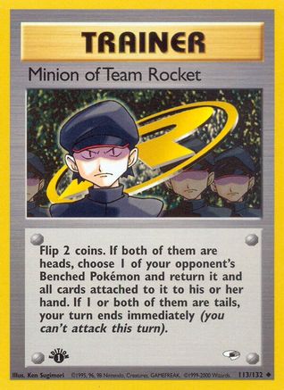 Minion of Team Rocket 113 - 1st Edition Gym Heroes - Uncommon