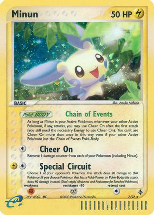 Minun - Holofoil Dragon - Holo Rare