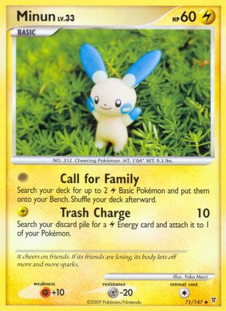Minun - Reverse Holofoil Supreme Victors - Uncommon