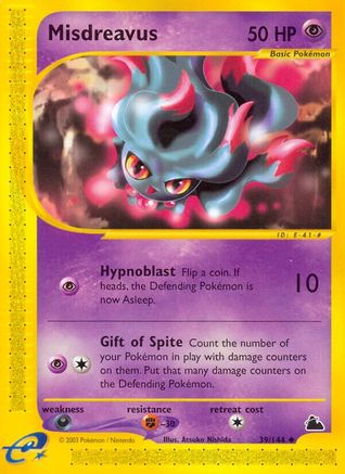 Misdreavus - Reverse Holofoil Skyridge - Uncommon