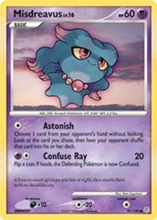 Misdreavus - Reverse Holofoil Diamond and Pearl - Common