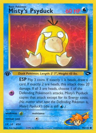 Misty's Psyduck 090 - 1st Edition Gym Challenge - Common