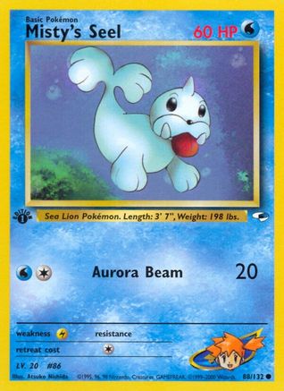 Misty's Seel 088 - 1st Edition Gym Heroes - Common