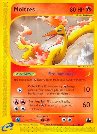 Moltres - Reverse Holofoil Skyridge - Rare