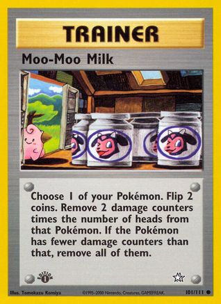 Moo-Moo Milk 101 - 1st Edition Neo Genesis - Common