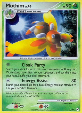 Mothim 006 - Holofoil Arceus - Holo Rare