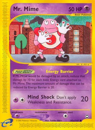 Mr. Mime (95a) (95a) 95a/147 - Reverse Holofoil Aquapolis - Common