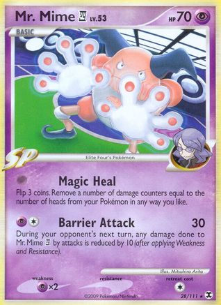 Mr. Mime E4/111 - Reverse Holofoil Rising Rivals - Rare