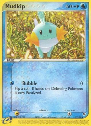 Mudkip 059/109 - Reverse Holofoil Ruby and Sapphire - Common
