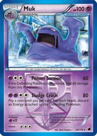 Muk (Team Plasma) Plasma Freeze - Rare