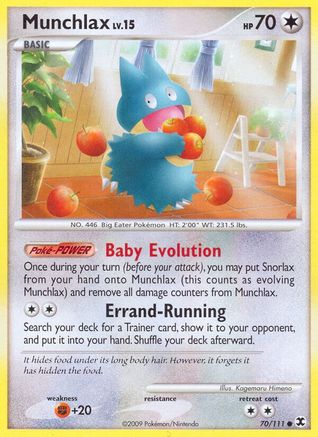 Munchlax (70) (70) 070 - Reverse Holofoil Rising Rivals - Common