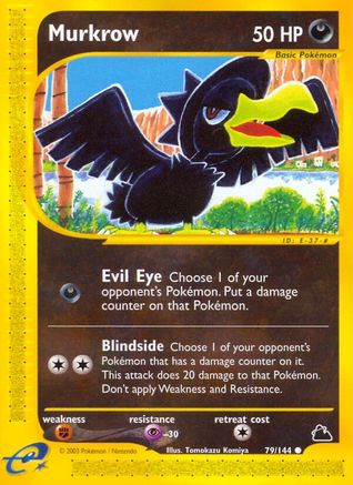 Murkrow - Reverse Holofoil Skyridge - Common