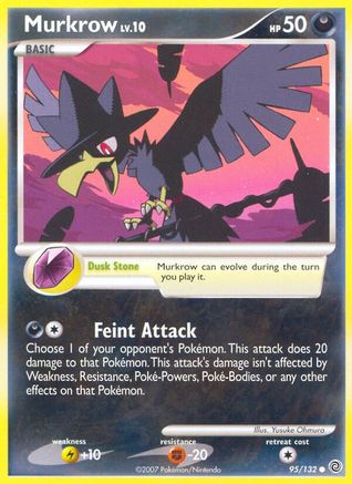 Murkrow 095 - Reverse Holofoil Secret Wonders - Common